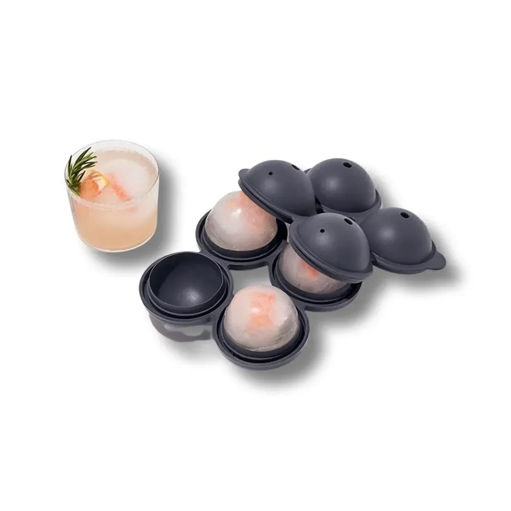W&P Frost Silicone Sphere Ice Mold w/ Cover | Charcoal • NWT